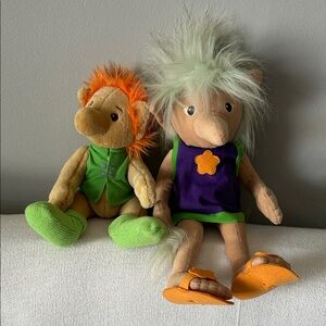 Vintage Ikea SAGOLEK Plush Troll Dolls (1999)